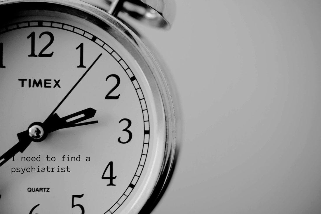 Clock, representing the importance of timely mental health support